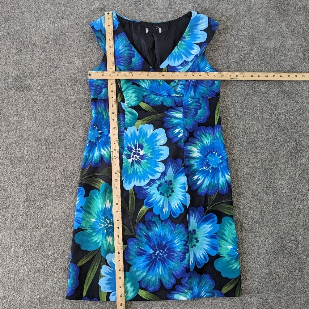 BCX Vibrant Floral Sleeveless Sheath Dress - Size 14 - Picture 11 of 13